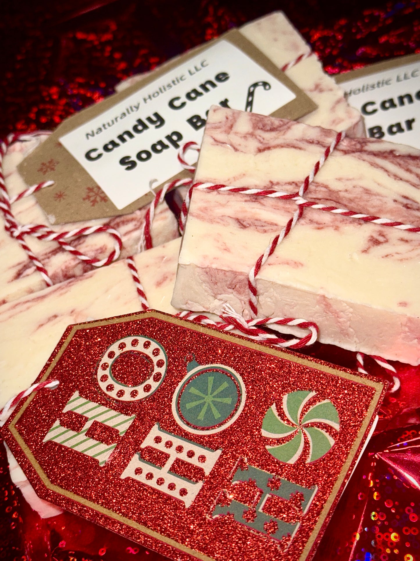 Candy Cane Soap Bar