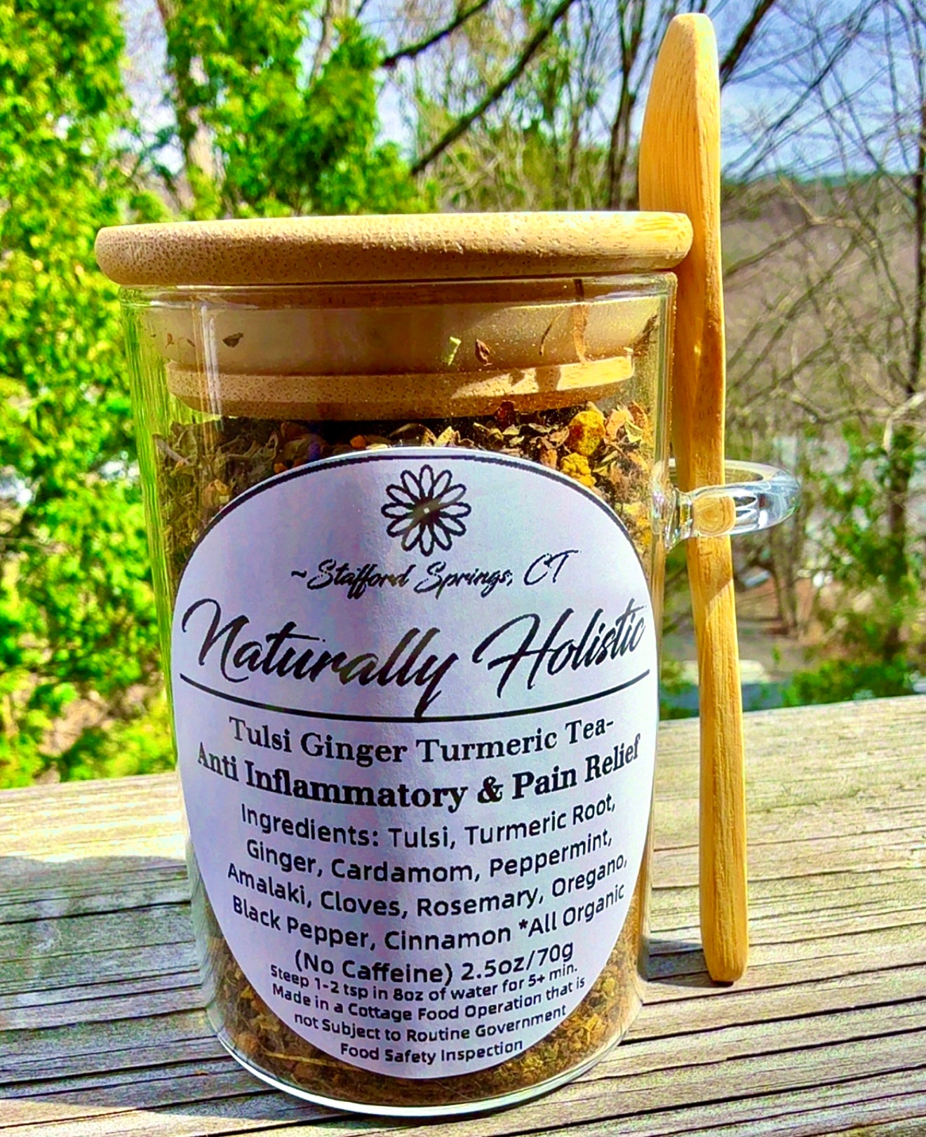 Anti Inflammatory & Pain Relief Blend (Extra Strength)- Tulsi Ginger Turmeric Tea