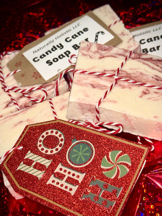 Candy Cane Soap Bar